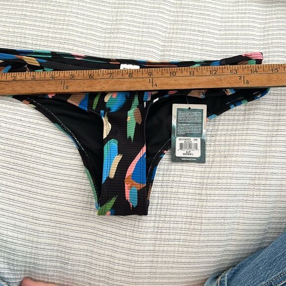 NWT EIDON Women's Standard Updated Low Rider Mid Rise Bikini Bottom Side Knot S - Picture 10 of 11